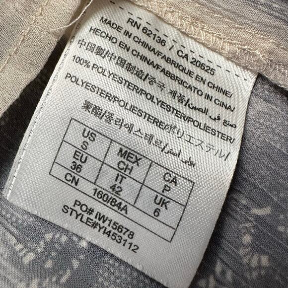 Vintage Y2K Guess Sheer Chiffon Peplum Top with Lace Appliqué - Picture 6 of 9